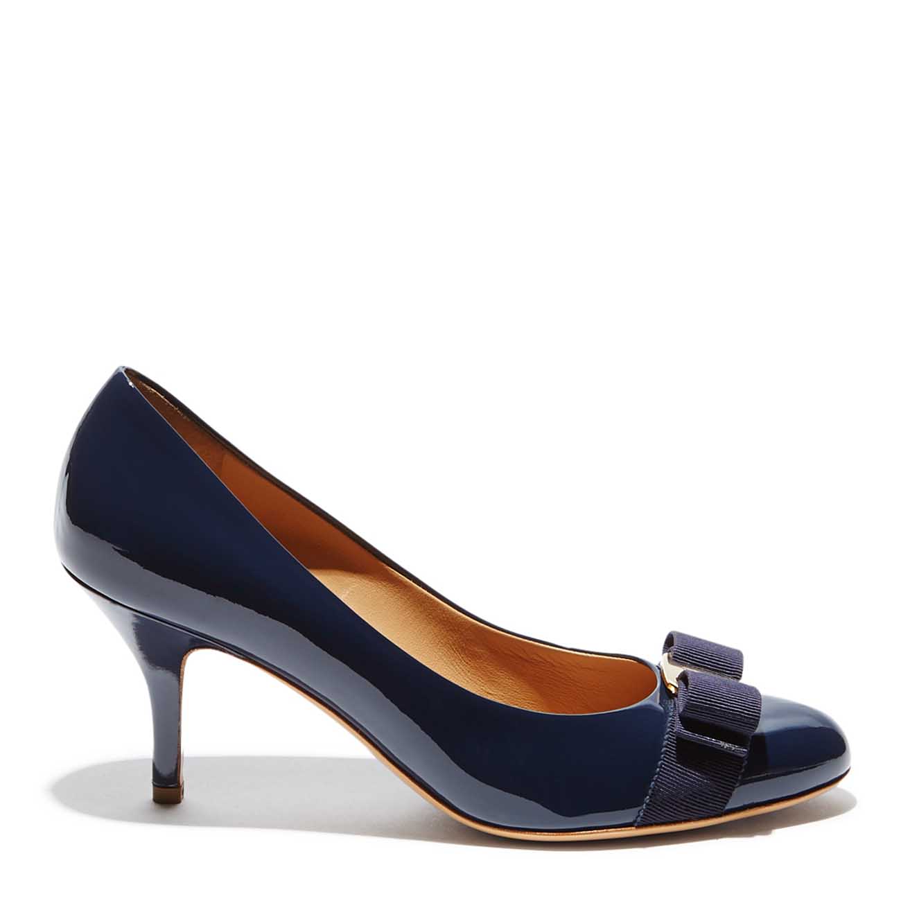 salvatore ferragamo/菲拉格慕 carla系列女士漆皮70毫米高跟鞋 01b