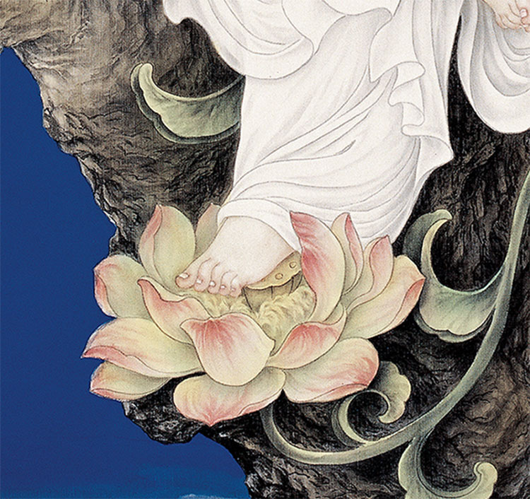 苏柏斗《能静观音》限量绢本版画
