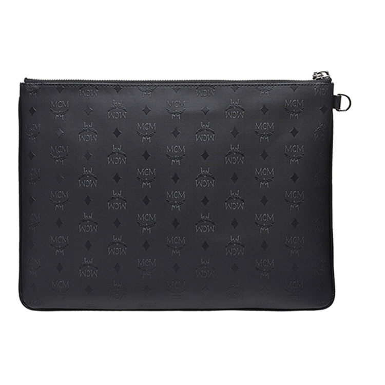 mcm/mcm 男士牛皮铆钉样式中号手拿包myz 6svh10 bk001