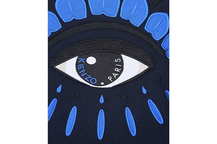 kenzo/高田贤三 大眼睛刺绣图案套头长袖纯棉男士卫衣 4xc 5sw055