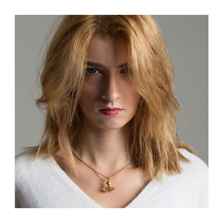 vivienne westwood/维维安韦斯特伍德 西太后 小号王冠星球镀金项链v