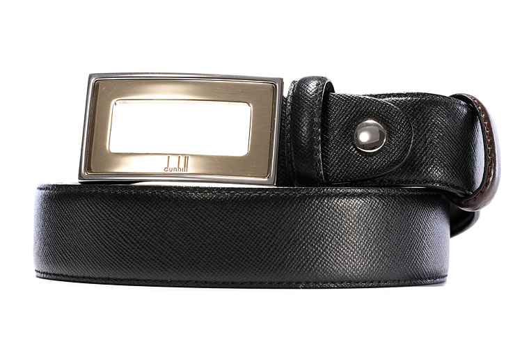 dunhill/登喜路 男士黑色牛皮腰带122cm