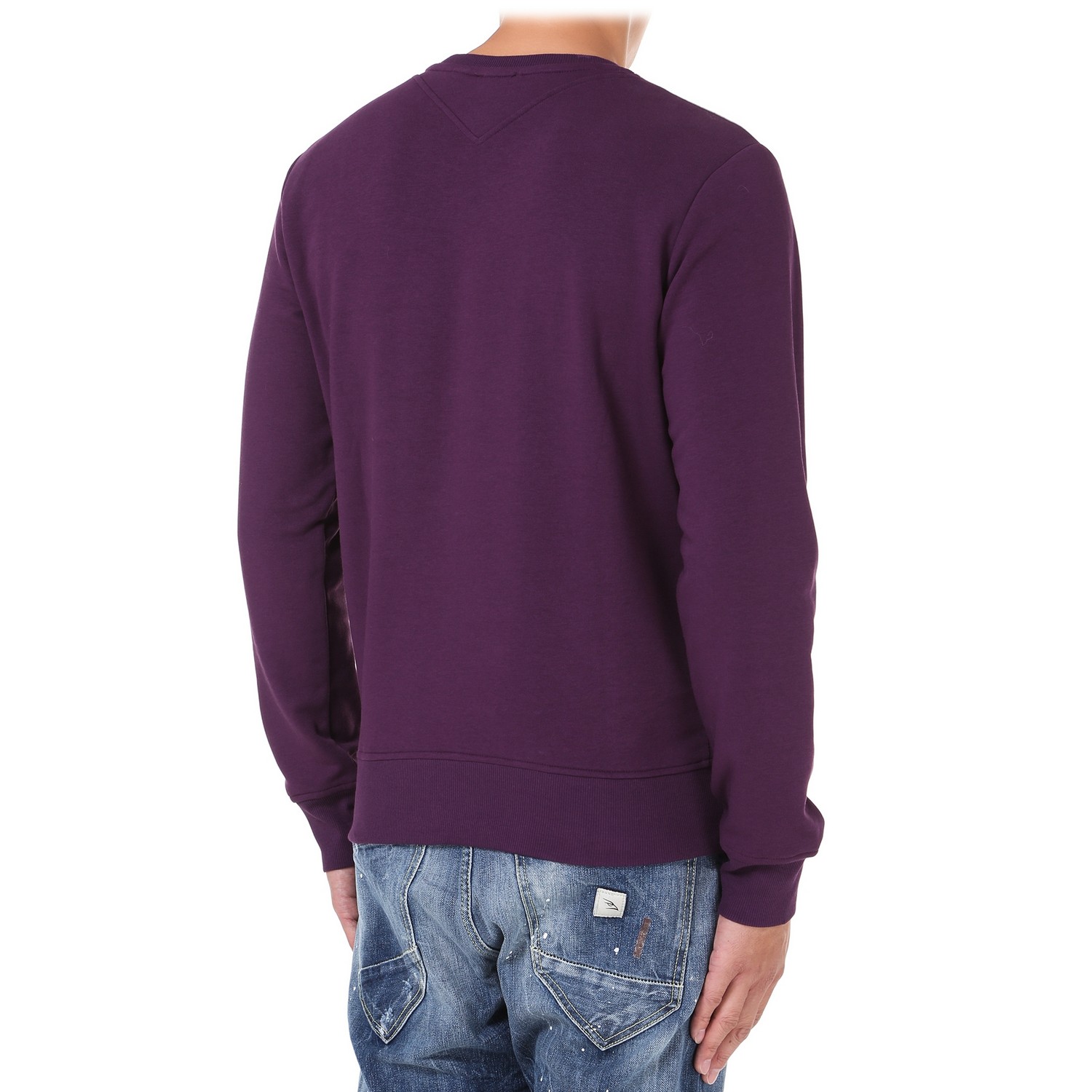 just cavalli/just cavalli  男士暗黑系印花紫色长袖卫衣 cvjs03gp