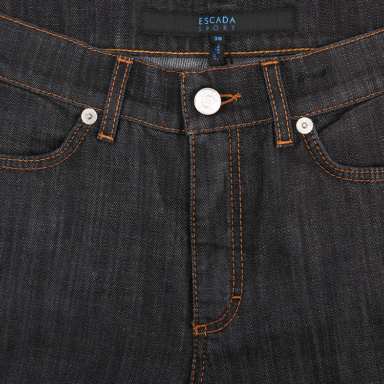 escada sport/爱思卡达女士裤子-女士黑色牛仔裤(后裤兜烫钻)