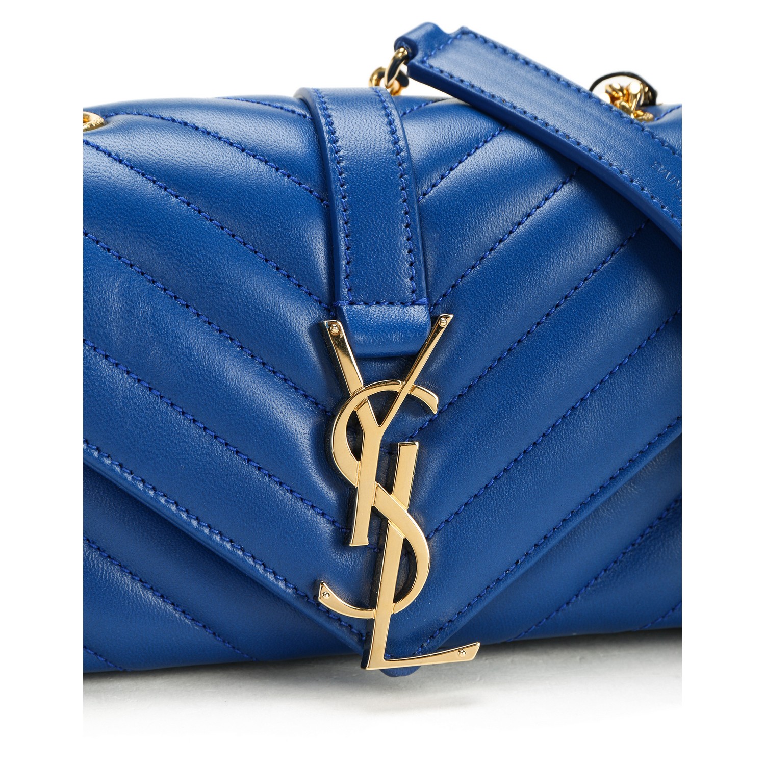 【包邮包税】yves saint laurent/圣罗兰 蓝色链条单