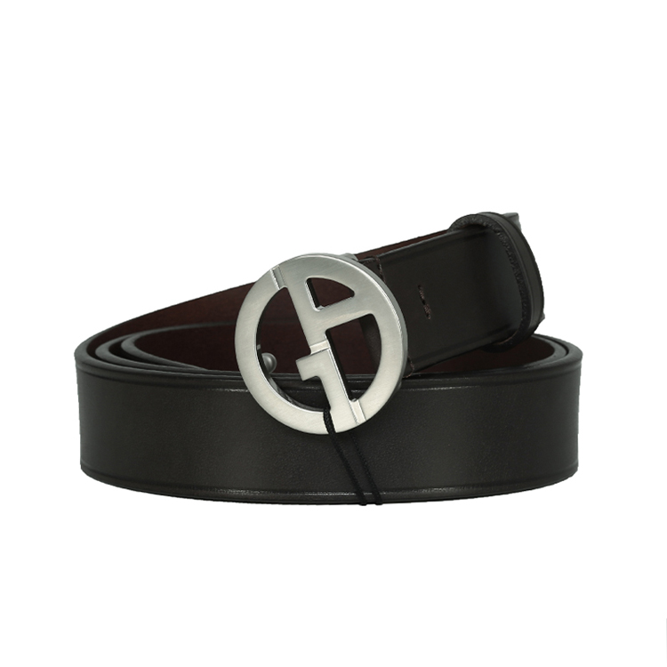 giorgio armani/乔治阿玛尼 男士牛皮板扣腰带 y2s113 棕色