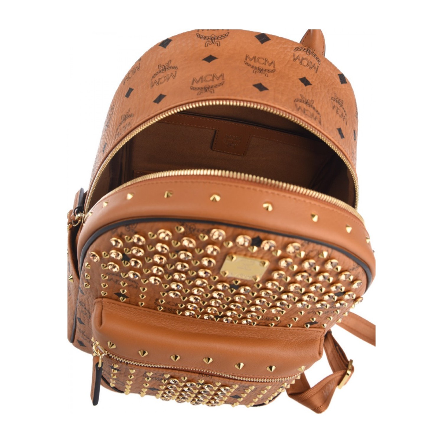 【包邮包税】mcm/mcm pvc拼牛皮女式双肩包backpacks mwk6svi52 c0001