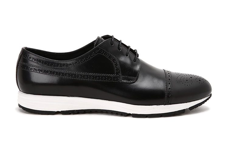 emporio armani/安普里奥阿玛尼男士休闲鞋-男士黑色皮鞋 材质:牛皮