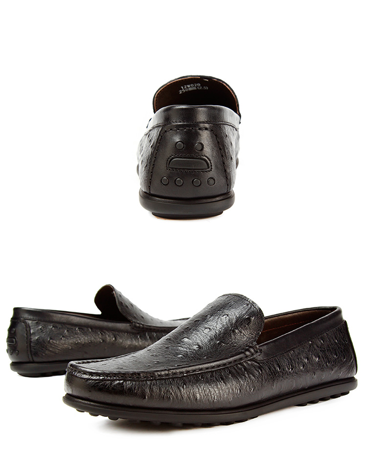 夏利豪 简约商务乐福休闲单鞋牛皮时尚男士休闲鞋【正品 价格 图啤靠