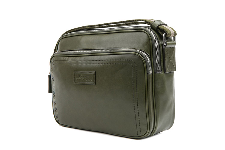 bally/巴利 男士牛皮单肩斜挎包 traipse/549 军绿色