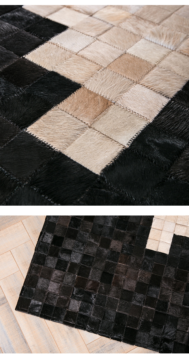 downessa歌剧魅影 设计师原创毛皮拼接地毯 200*300cm