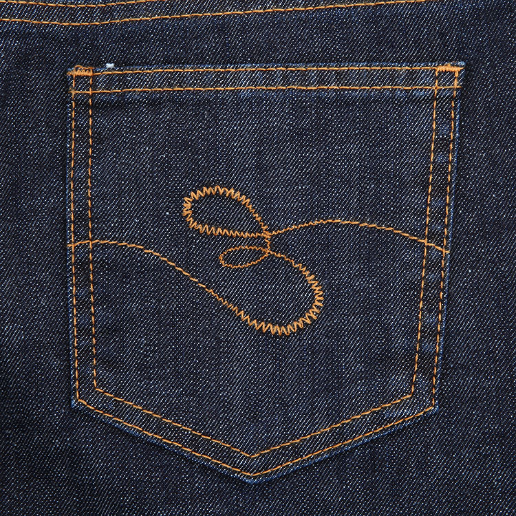 escada sport/爱思卡达女士裤子-女士深兰牛仔裤(后裤兜土黄绣花)