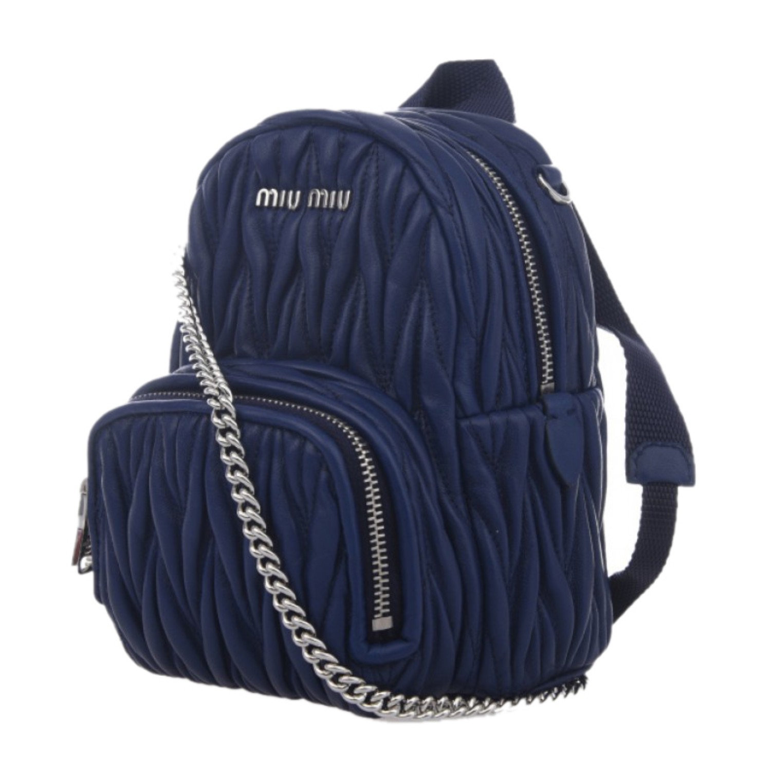 【包邮包税】miumiu/缪缪 羊皮褶皱女士单肩包单肩包 5bh039 n88 f