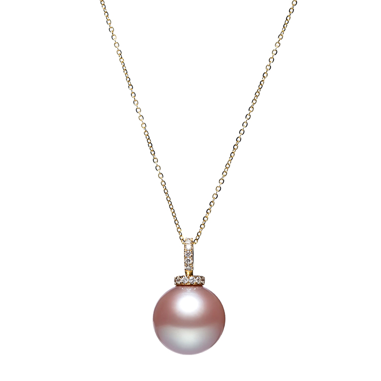 cloris/克劳瑞斯 珍珠吊坠 18k金镶嵌钻石