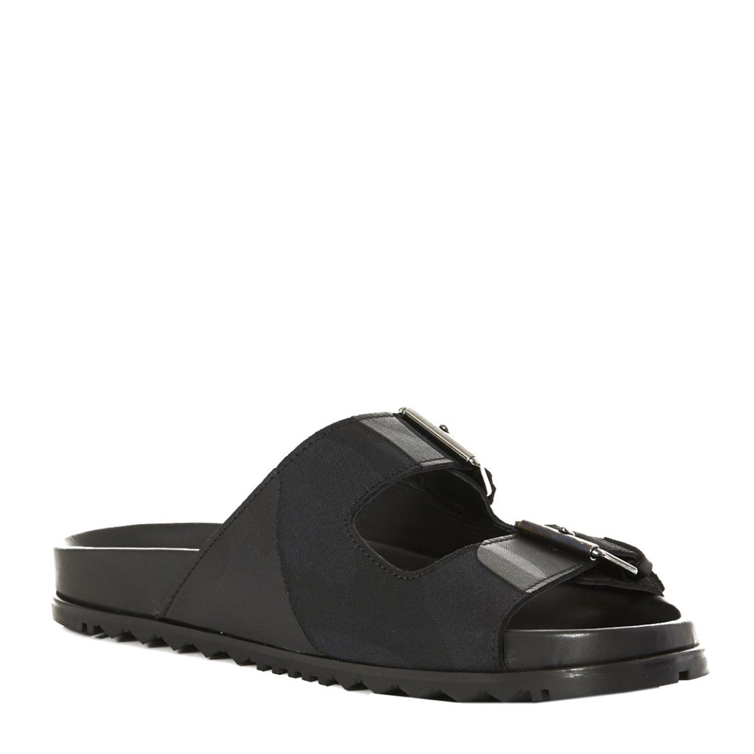 valentino/华伦天奴 牛皮拼接布带男士凉鞋男士凉/拖鞋 ky0s0786ngo 0