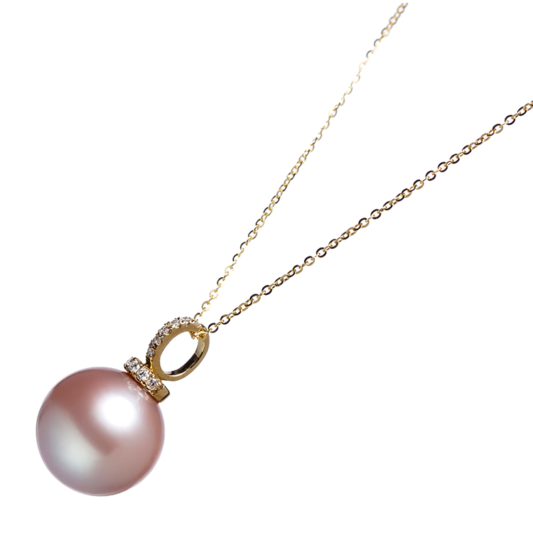 cloris/克劳瑞斯 珍珠吊坠 18k金镶嵌钻石