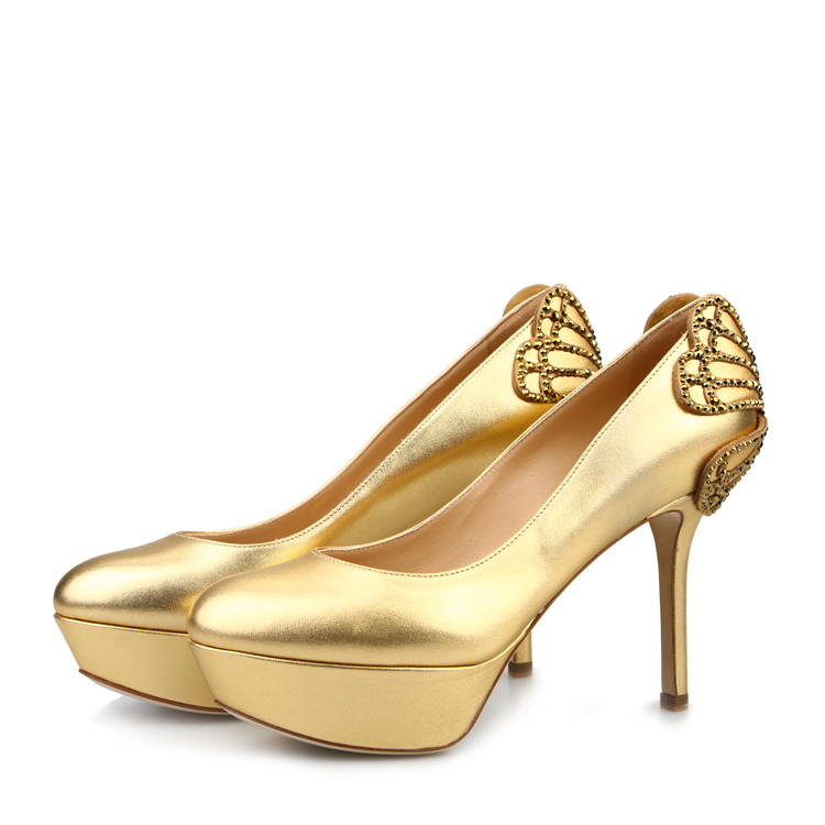 sergio rossi/塞乔·罗西 高跟鞋*(单鞋) 女士 羊皮头层革 金/金色