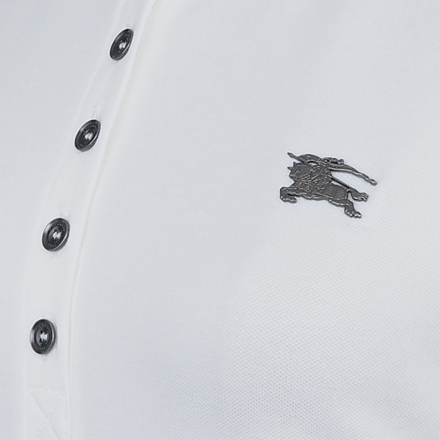 burberry/博柏利 女士白色刺绣棉质短袖polot恤 3955963 white