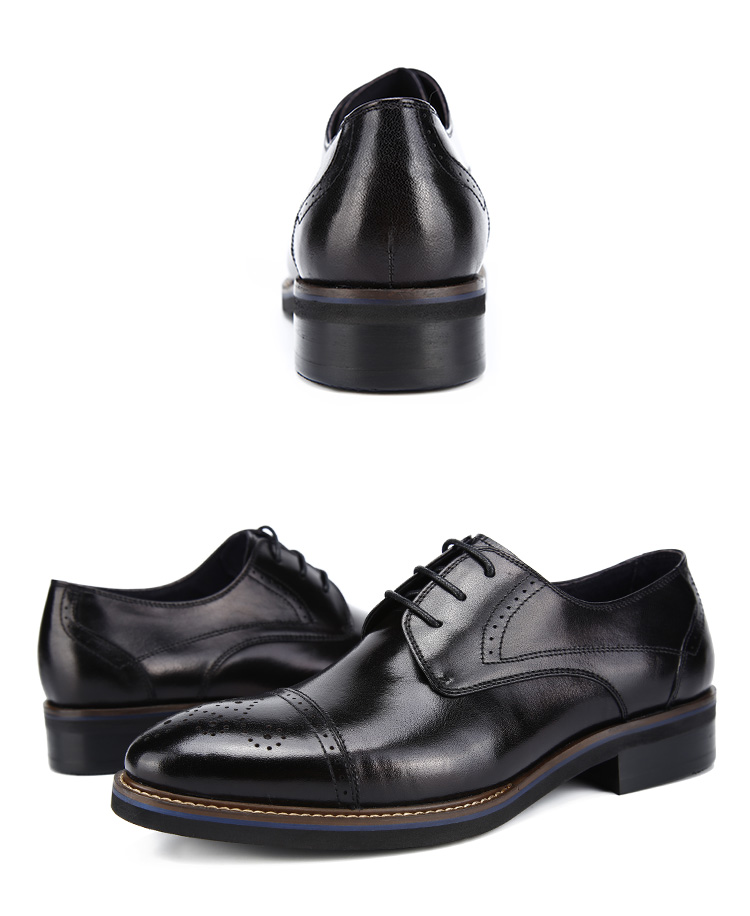 正装鞋】charriol/夏利豪 牛皮 单鞋布洛克 男士商务鞋【正品 价格