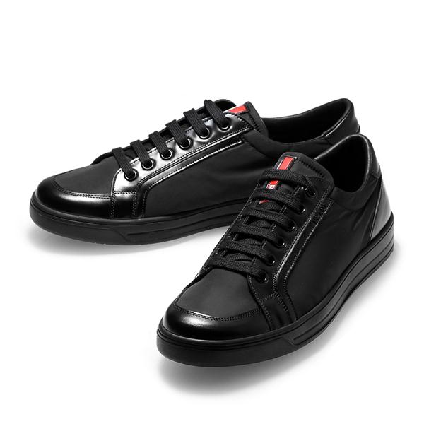 prada/普拉达 尼龙配皮 单鞋 男士运动鞋