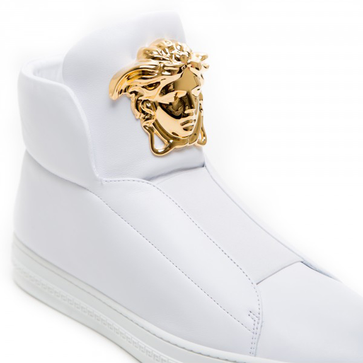 versace/范思哲 白色金头人像高筒鞋 dsu5181