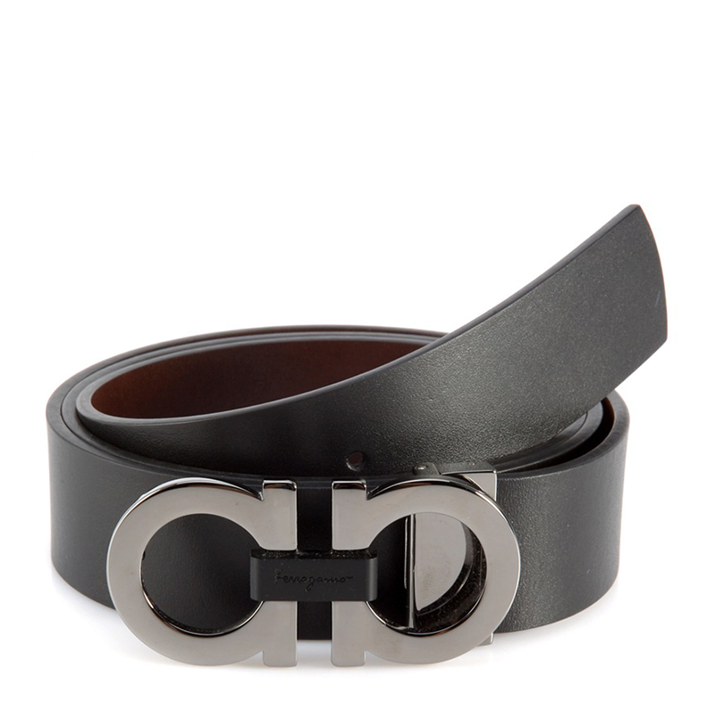 salvatore ferragamo/菲拉格慕 男士黑色牛皮 腰带 678783 0476360