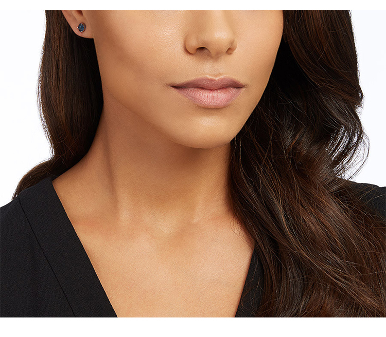 swarovski/施华洛世奇 女士蓝色solitaire圆钻穿孔耳环 5143334