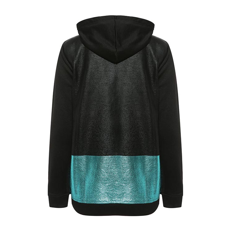 versace jeans/范思哲牛仔#女士蓝黑色涤纶混纺卫衣