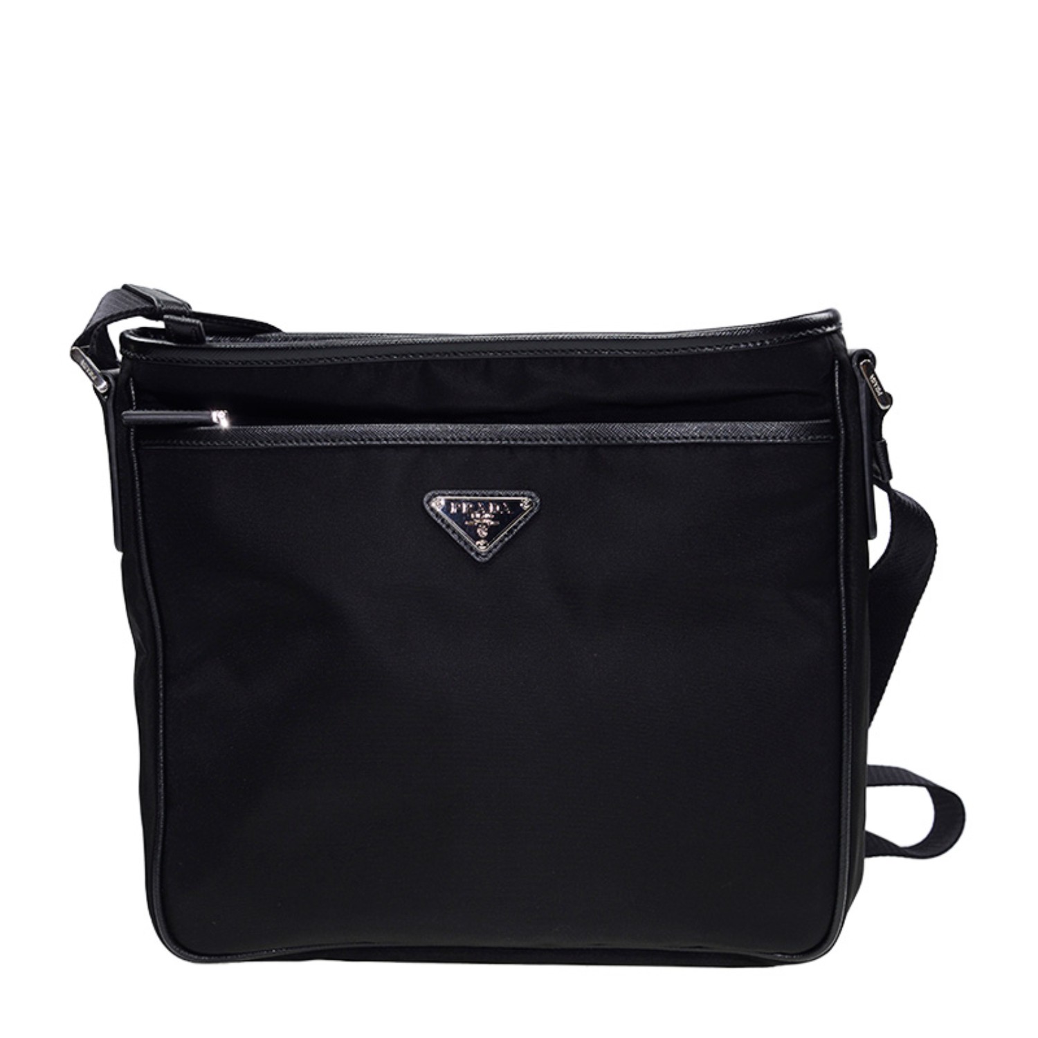 【包邮包税】prada/普拉达 男士黑色尼龙斜挎包 2vh797 064 f0002