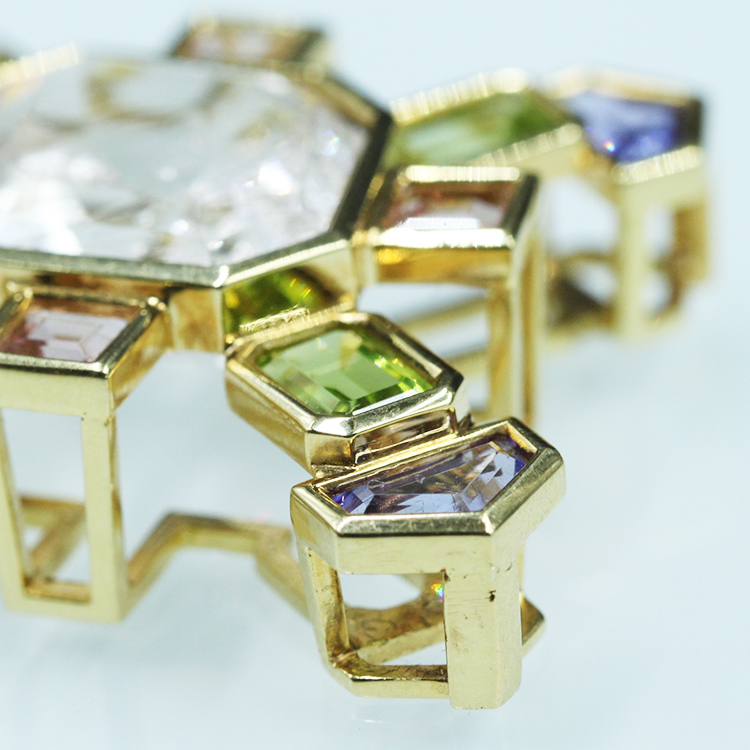 guoshitianchen/国石天辰德国设计师宝石十字架