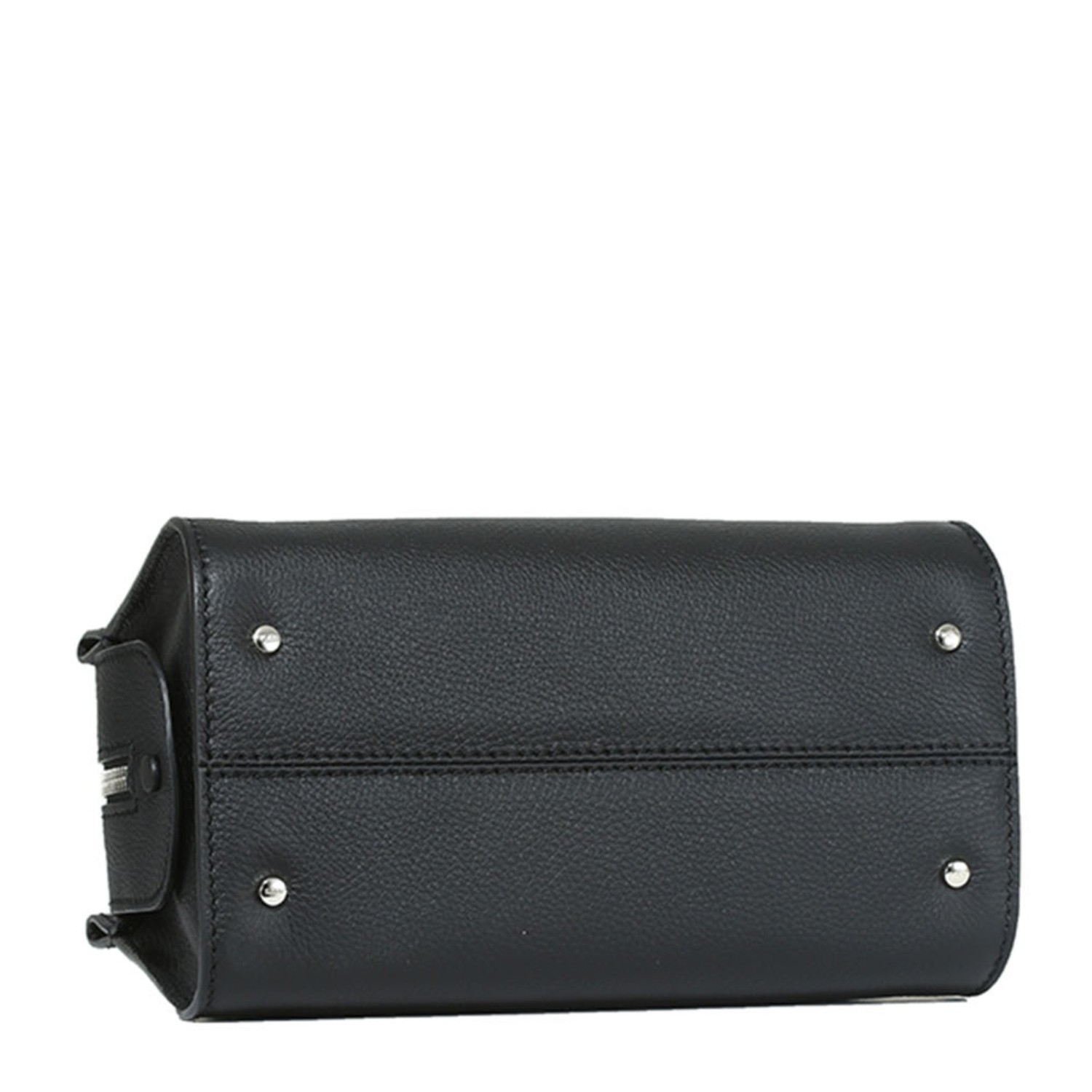 【包邮包税】tods/托德斯 女士黑色荔枝纹牛皮手提单肩两用包 xbwm