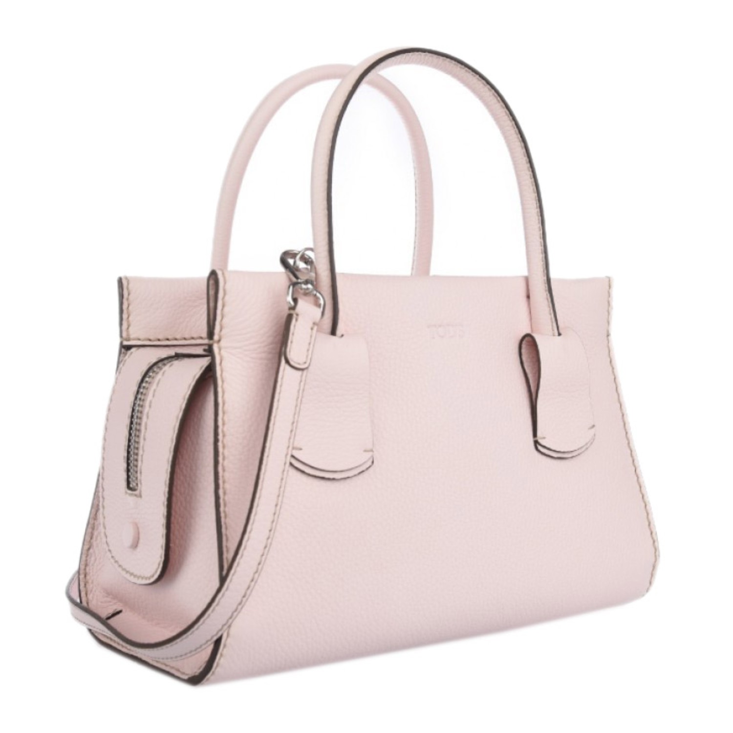 【包邮包税】tods/托德斯 女士荔枝纹牛皮手提单