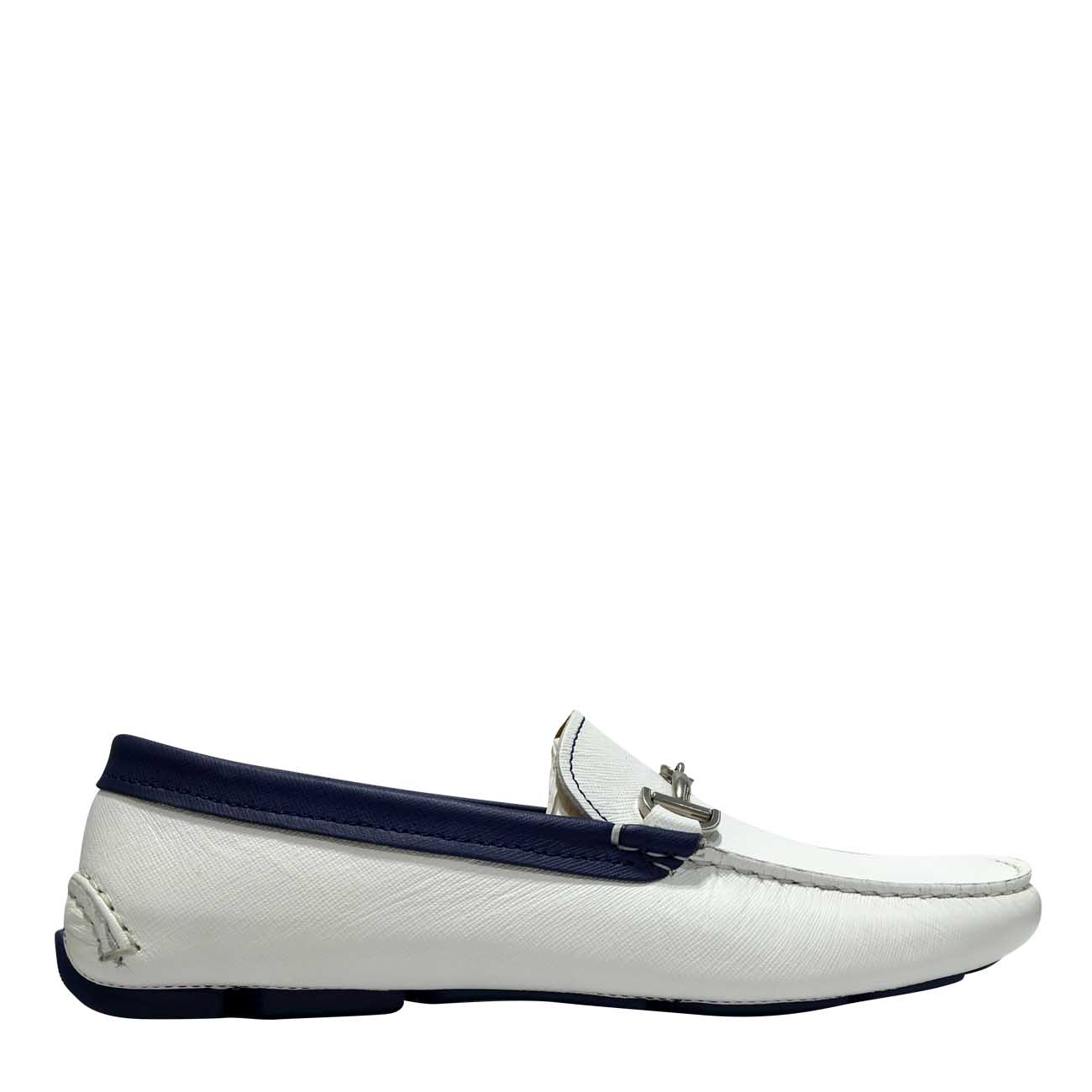 giorgio armani/乔治阿玛尼 白色牛皮乐福鞋 x2b032xe421 p441