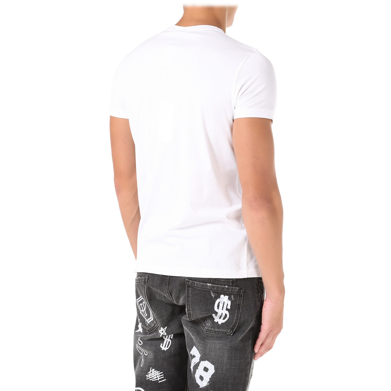 richmond/里士满 男士白色t恤 rmugefb32173064