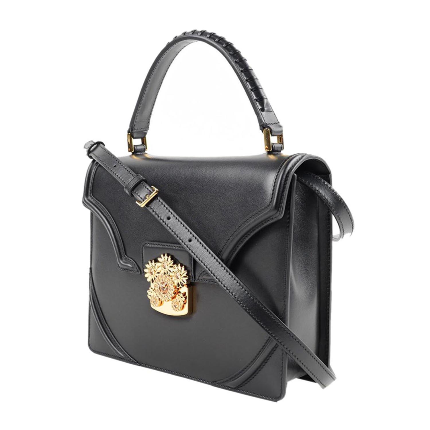 【包邮包税】alexander mcqueen/亚历山大麦昆 女士牛皮两用包单肩包