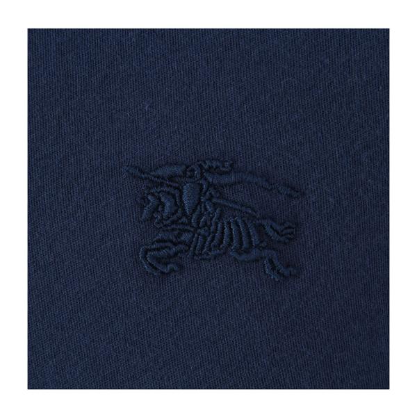 burberry/博柏利 男士t恤 纯棉logo刺绣点缀v领休闲版男士短袖t恤