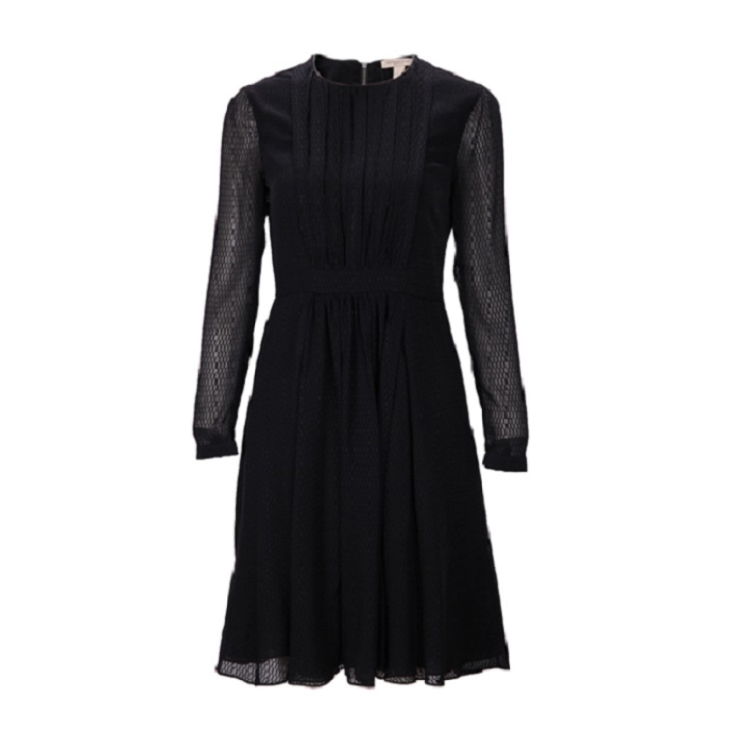 burberry/博柏利 女士黑色桑蚕丝长袖连衣裙 3998968 black