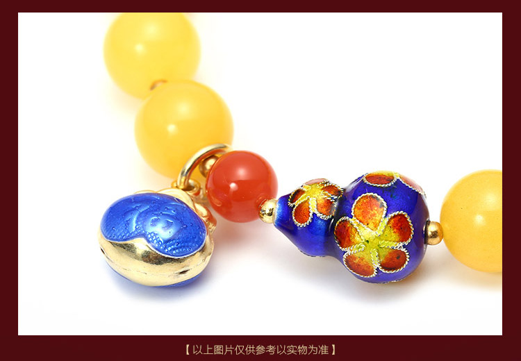 hwsa/爱华尚 赵薇代言—招财纳福蜜蜡手串附证书