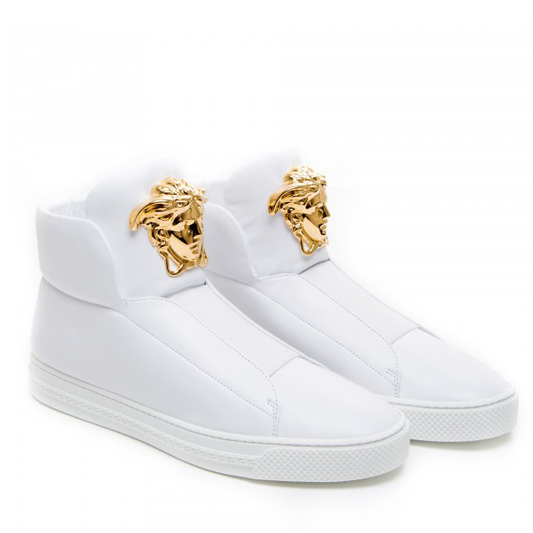 versace/范思哲 白色金头人像高筒鞋 dsu5181