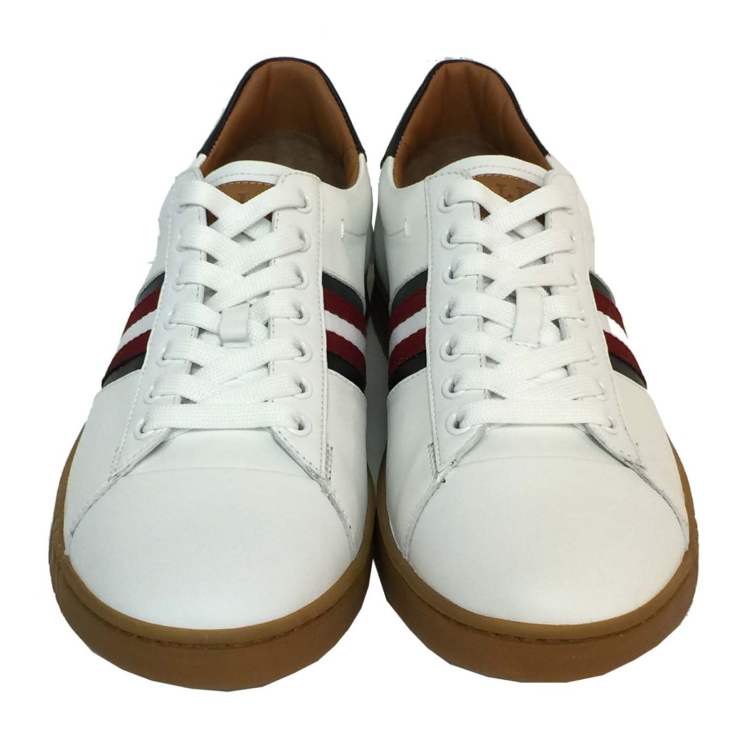 bally/巴利 男士白色牛皮低帮休闲鞋 asor/100 white