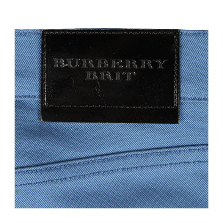 burberry/博柏利鲁冰花蓝色休闲长款男士裤子4005991