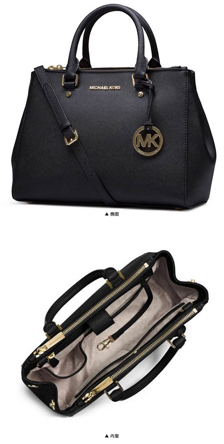 michael kors/迈克·科尔斯 mk女士saffiano皮革手提单肩斜挎杀手包