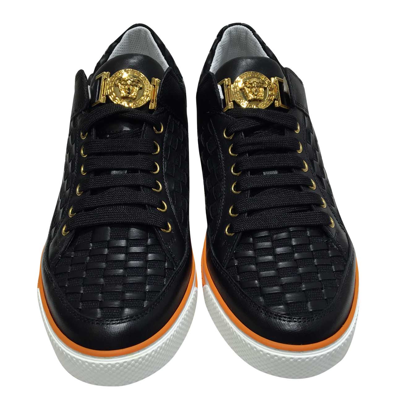 versace/範思哲 男士牛皮休閒運動鞋 dsu4943dcn0g d410【正品 價 