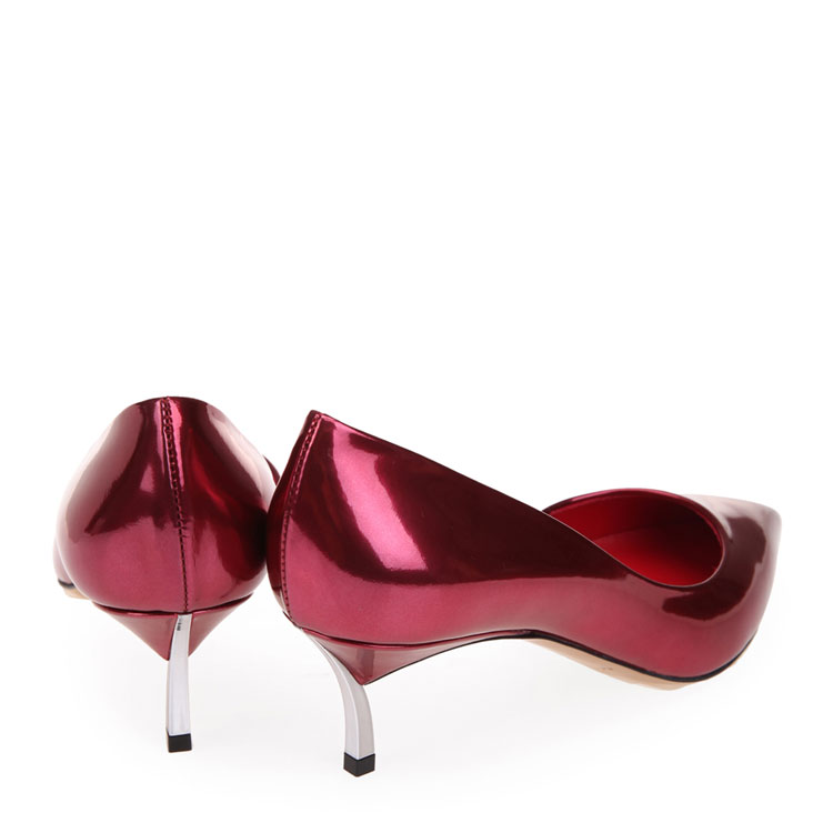 cesare casadei/cesare casadei西萨尔·卡萨帝深红色漆皮材质纯色