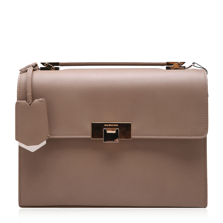 balenciaga/巴黎世家米棕色复古元素女士手提单包&肩两用包,370627 a9