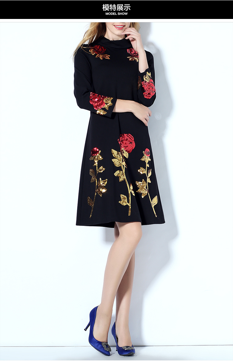 【dolce&gabbana杜嘉班纳 女士连衣裙】dolce&gabbana(杜嘉班纳)玫瑰