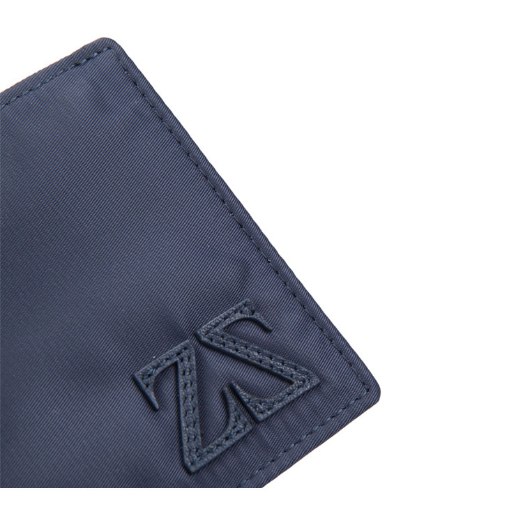 ermenegildo zegna/杰尼亚藏青色经典logo装饰男士牛皮钱夹