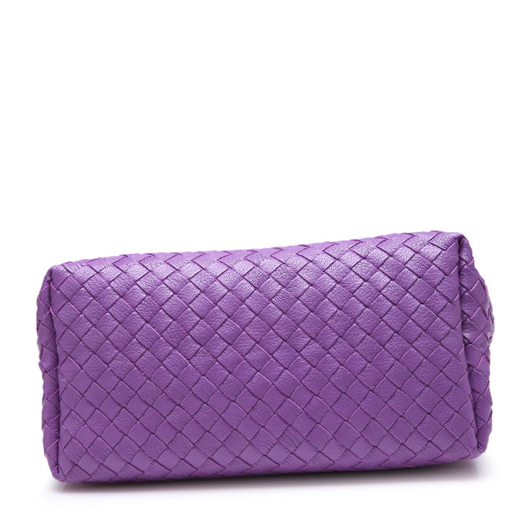 bottega veneta/葆蝶家mini紫色经典编织包身女士单肩包,405694 vakf1