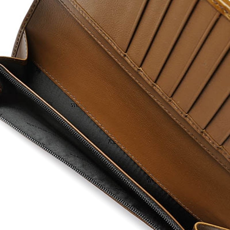 burberry/博柏利 男士卡其色pvc长款钱包 &3935561