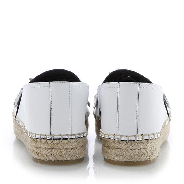 dior/迪奥 牛皮 渔夫鞋 女士白色休闲乐福鞋